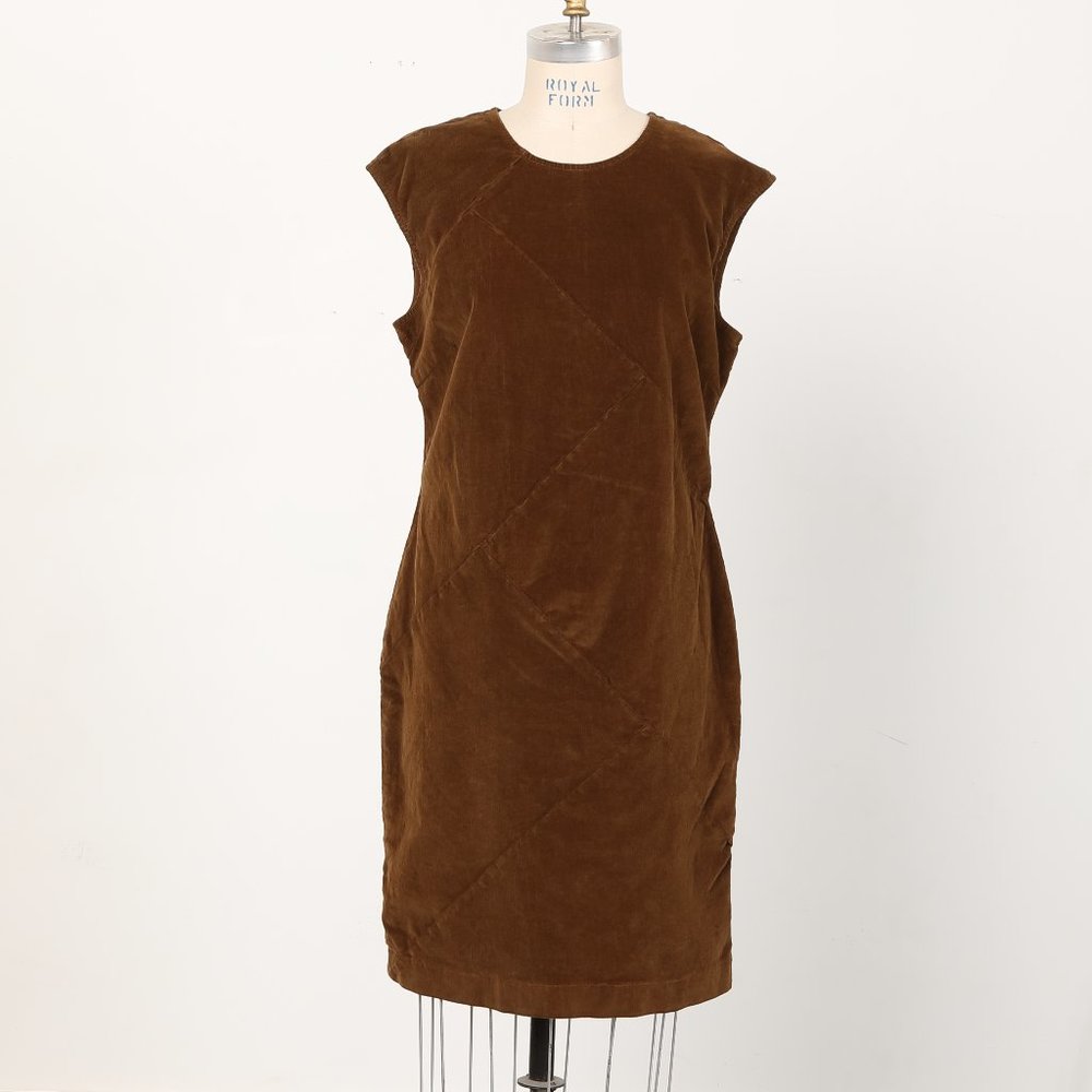 Divergent Dress in Umber